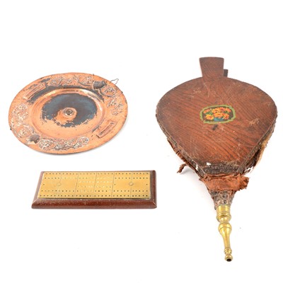 Lot 195 - Two Victorian copper warming pans, each with...