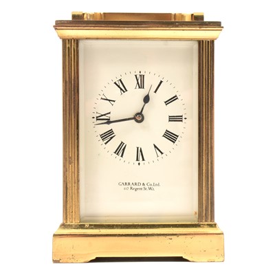 Lot 105 - French brass cased carriage clock