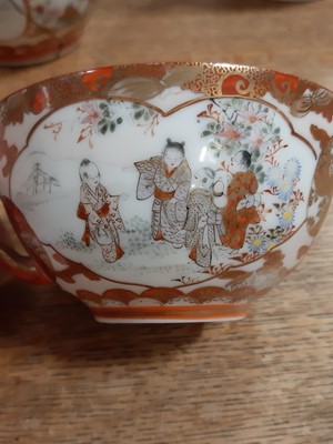 Lot 29 - Japanese porcelain part tea service