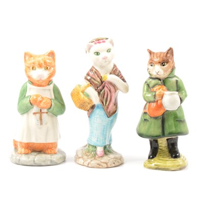 Lot 98 - Three Beswick Beatrix Potter figures: Susan, Ginger and Simpkin.