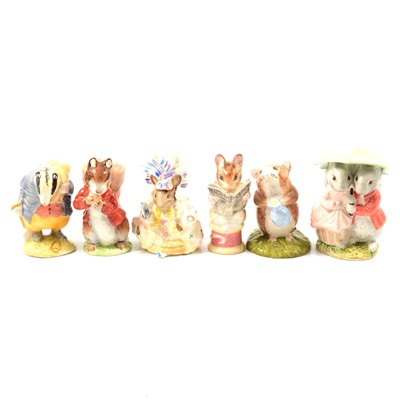 Lot 96 - Beswick Beatrix Potter figures, six including Timmy Willie Fetching Milk