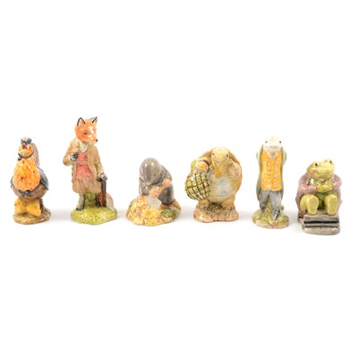 Lot 97 - Beswick Beatrix Potter figures, six including Mr Tod and Sir Isaac Newton