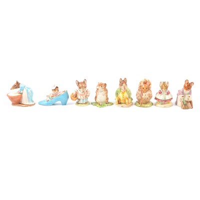 Lot 104 - Beswick Beatrix Potter figures, eight mice including Anna Maria