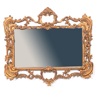 Lot 419 - Gilt framed wall mirror