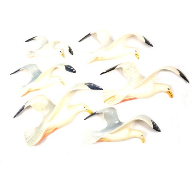 Lot 111A - Set of four Beswick seagull wall plaques, plus two others.
