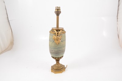 Lot 250 - French marble and gilt metal mounted lamp base