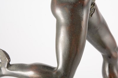 Lot 40 - After the Antique, Mercury, patinated bronze