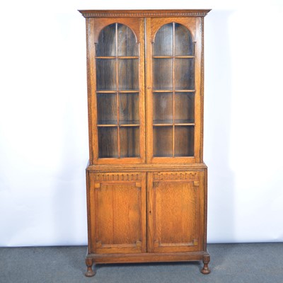 Lot 343 - Oak bookcase