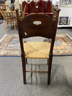 Lot 1005 - An Arts & Crafts oak single chair