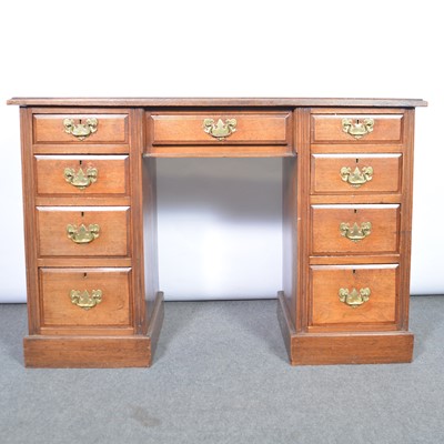 Lot 393 - Victorian walnut desk