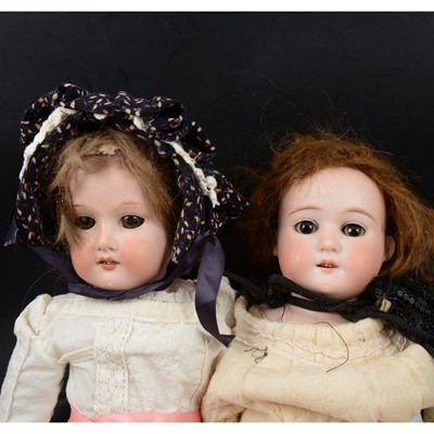 Lot 330 - Two Armand Marseille Germany bisque head dolls including 'Floradora'.