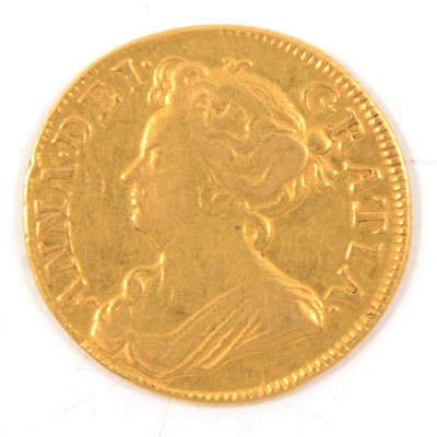 Lot 97 - A Gold Guinea Queen Anne 1714