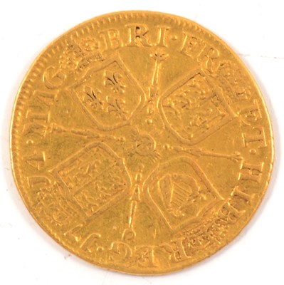 Lot 97 - A Gold Guinea Queen Anne 1714
