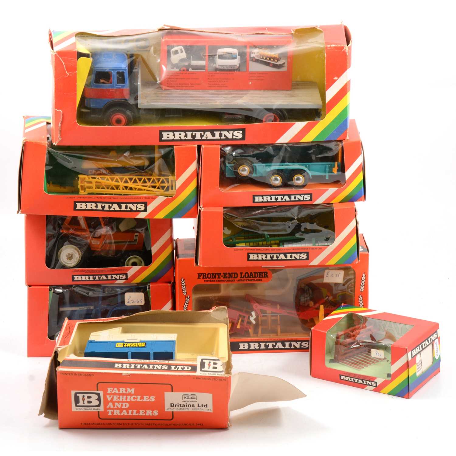 Lot 257 - Britains Toys farm, nine models including