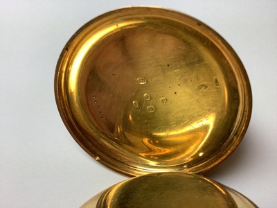 Lot 354 - Isaac Wilkinson Leicester - an 18 carat yellow gold open face pocket watch.