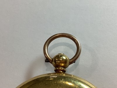 Lot 354 - Isaac Wilkinson Leicester - an 18 carat yellow gold open face pocket watch.