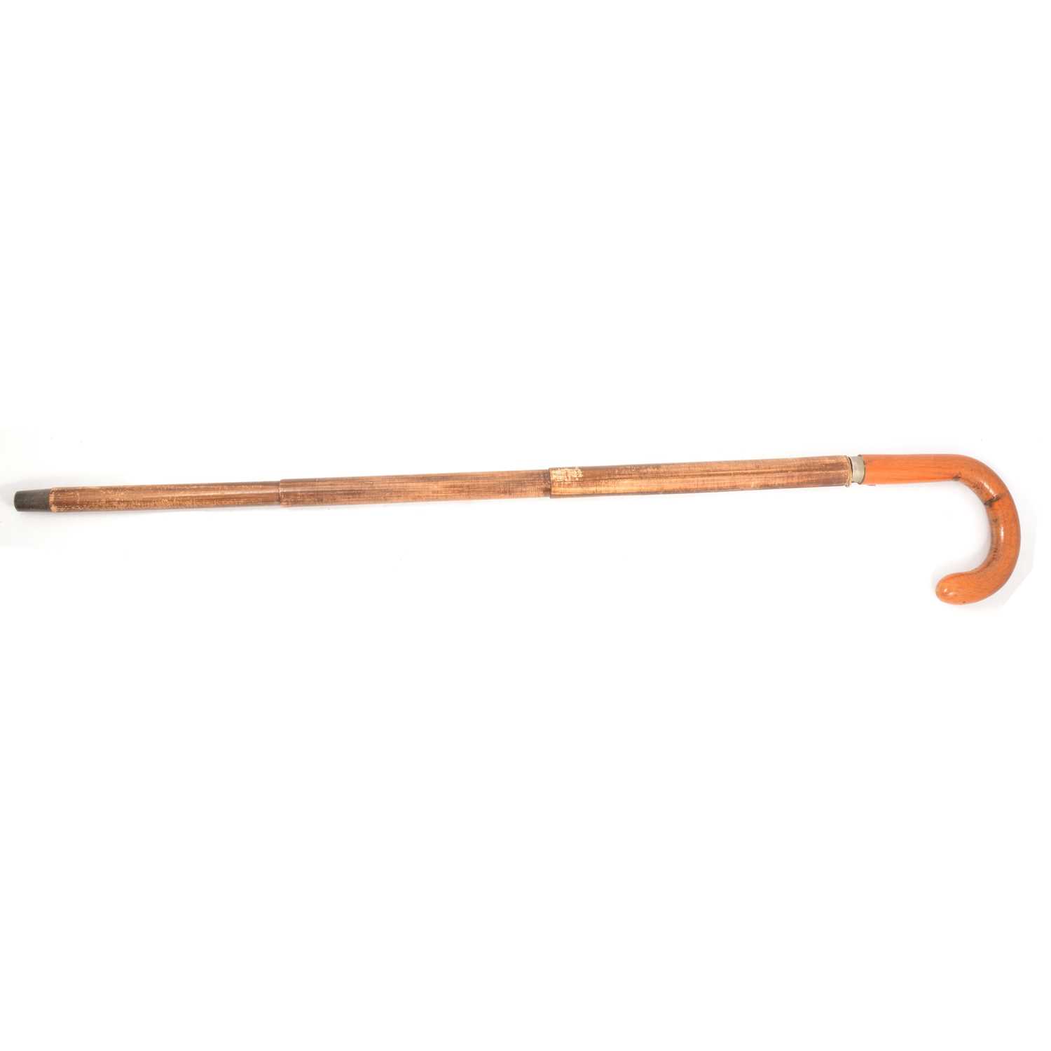 Lot 109 - Walking stick umbrella, with collapsing case, length 89cm.