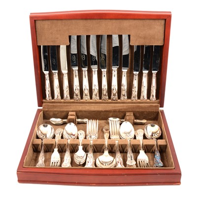 Lot 165 - Arthur Price canteen of silver-plated cutlery.