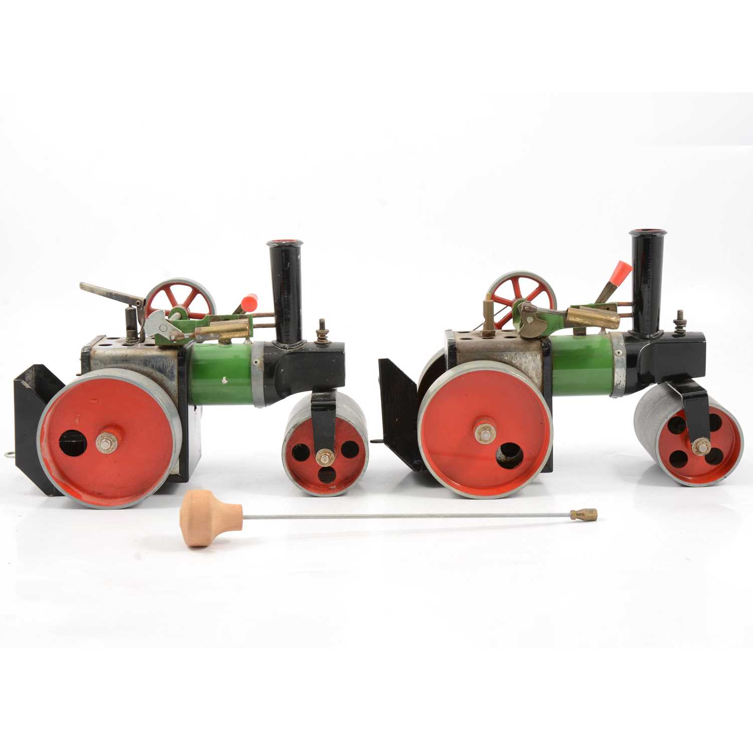 Lot 28 - Mamod live steam, two SR1a steam roller engines