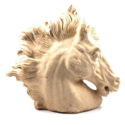 Lot 462 - After the Antique, cast composite horse head from the Elgin marbles.