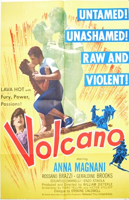 Lot 1181 - Two US 1-sheet posters Volcano (1950) and Outlaw Girl (1950)