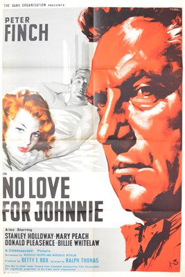 Lot 1173 - Two film poster Nobody Runs Forever (1968) and No Love for Johnnie (1961)