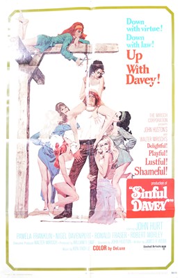 Lot 268 - Three original film posters, Father Dear Father (1973), Sinful Davey (1969), Press for Time (1966)