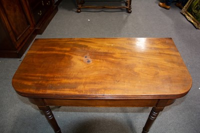 Lot 214 - George III mahogany card table