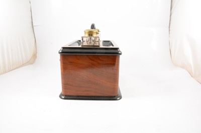 Lot 31 - Victorian burr walnut and ebonised correspondence box