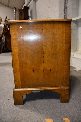 Lot 207 - George I style walnut kneehole desk, late 19th/early 20th Century