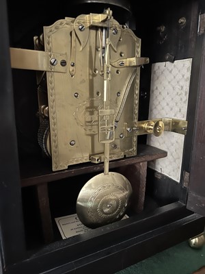 Lot 167 - George IV ebonised bracket clock