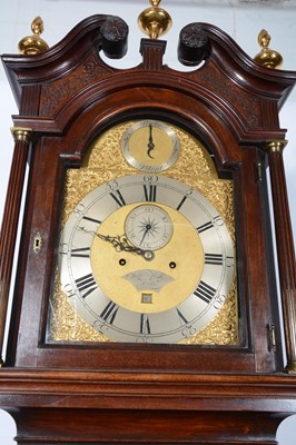 Lot 183 - Mahogany longcase clock