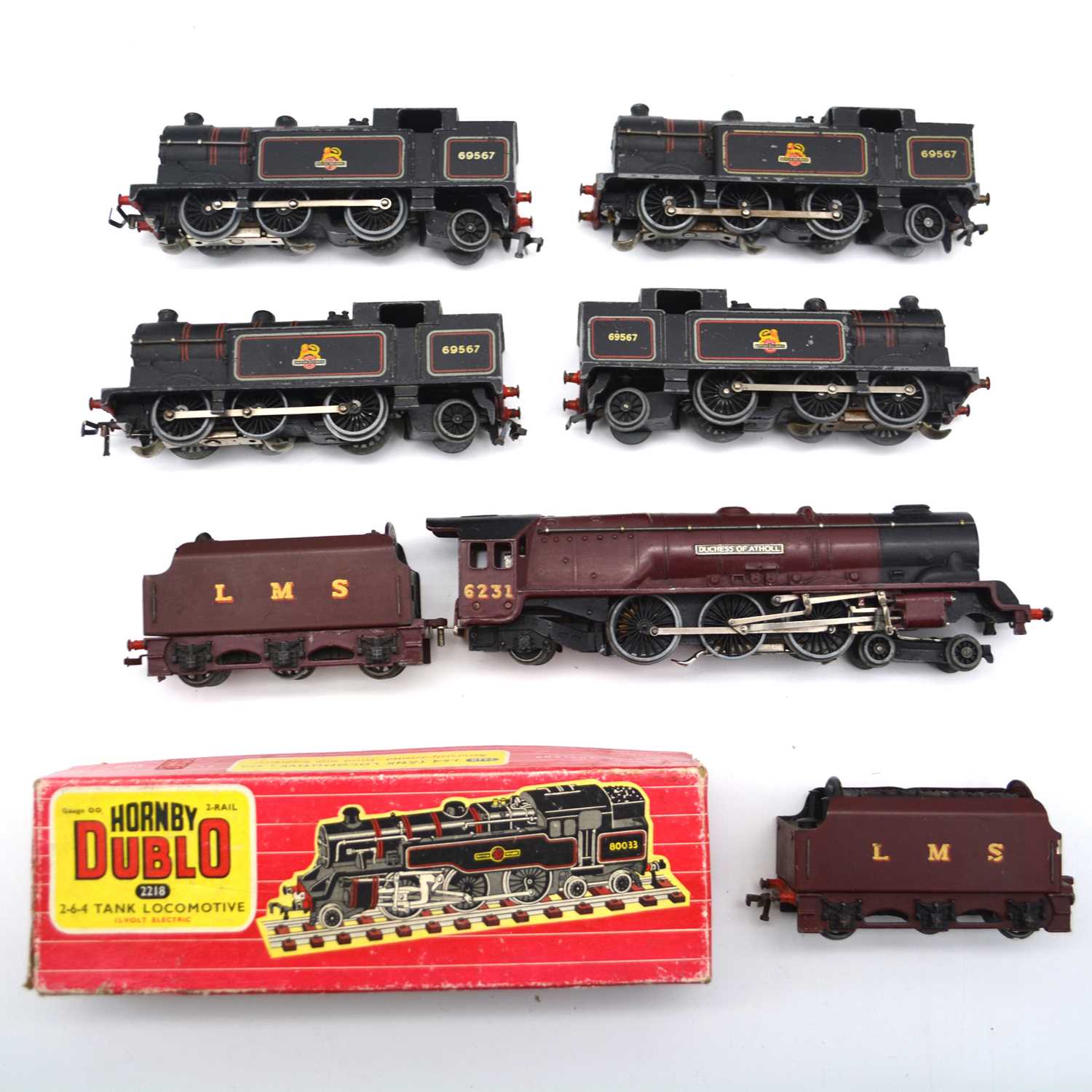 Lot 60 - Six Hornby Dublo OO gauge model railway locomotives