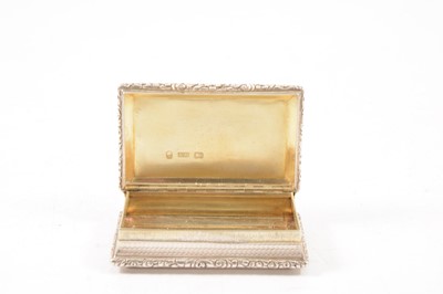 Lot 226 - William IV silver castle-top snuff box, Nathaniel Mills, Birmingham 1836