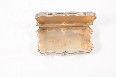Lot 76 - Oddfellows interest; Victorian silver snuff box, Edward Smith, Birmingham 1850