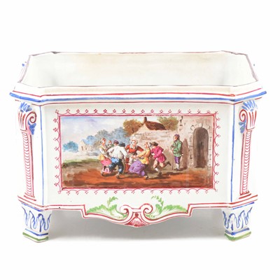 Lot 20 - French Faience Veuve Perrin pottery jardiniere