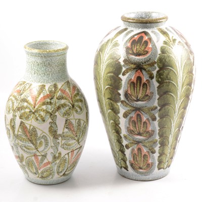 Lot 17 - Glyn Colledge for Denby Pottery, two large vases