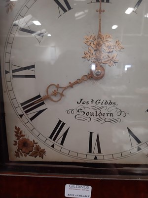 Lot 341 - Oak longcase clock