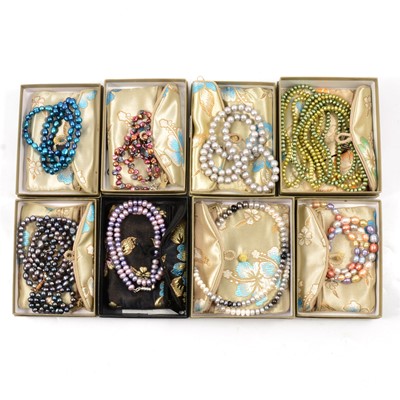 Lot 268 - A collection of Honora pearl jewellery as new in branded boxes and satin purses.