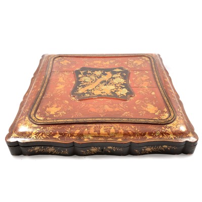 Lot 192 - Chinese lacquered garment box