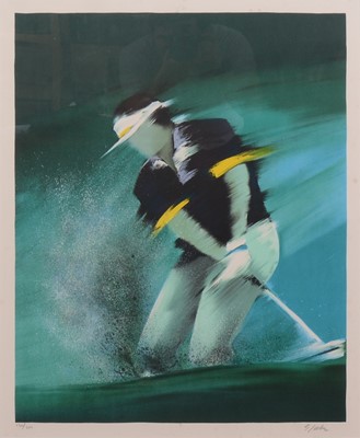 Lot 323 - Victor Spahn, two golfing prints