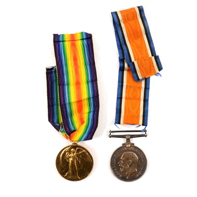 Lot 111 - 209293 DVR R.Booth R.E.-  World War One British War Medal and Victory Medal.