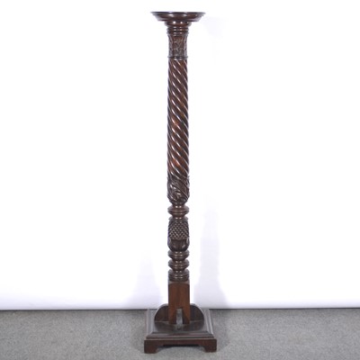 Lot 351 - Mahogany torchere