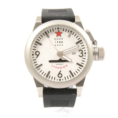 Lot 327 - CCCP 1980 Typhoon - a gentleman's automatic wristwatch, 6138-0060T