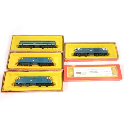 Lot 63 - Five Hornby OO gauge model railway diesel and electric locomotives