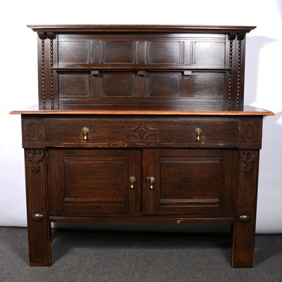 Lot 396 - Edwardian oak sideboard