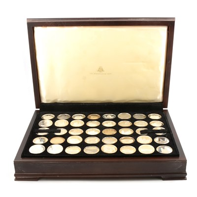 Lot 142 - Complete set of Birmingham Mint '40 Ancient Counties of England' silver medallions.