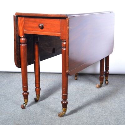 Lot 404 - Early Victorian mahogany drop-leaf supper table