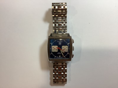 Lot 315 - TAG HEUER - a Monaco Automatic Chronograph CW2113-0  wristwatch.