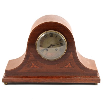 Lot 167 - Edwardian inlaid mahogany mantel clock